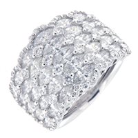 Anello Fanton Gioielli Donna ANELLI DIAMANTI in Oro bianco Diamante 3.20 Ct MR0113323 - MR0113323